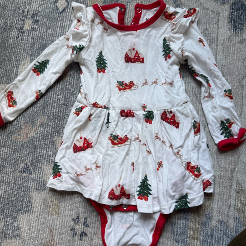 Kyte BABY Christmas baby girl dress